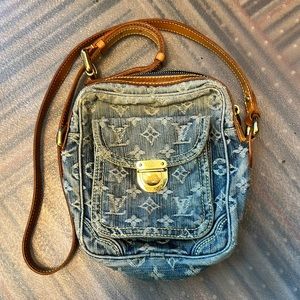 Authentic Louis Vuitton Denim Camera Bag